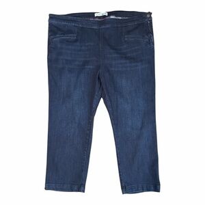 Pilcro Anthropologie Dark Wash Stretch Crop Jeans 24W XY1